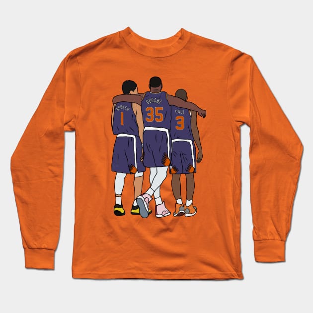 Booker, KD & CP3 Long Sleeve T-Shirt by rattraptees